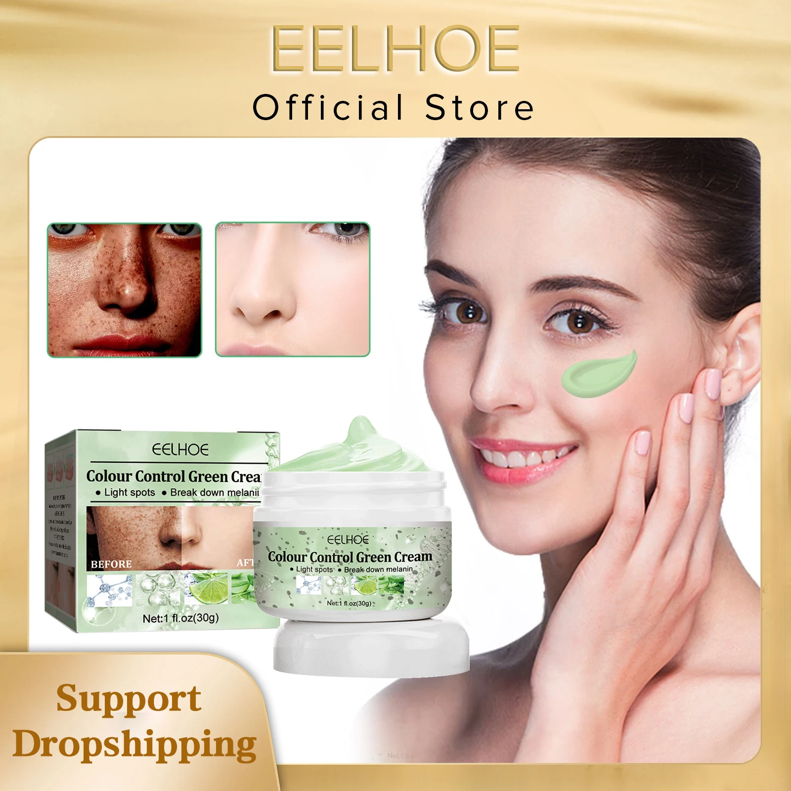 EELHOE Spot Remover Face Cream Lightening Melasma Brightening Skin Anti-aging Freckles Fade Pigmentation Melanin Removal Cream
EELHOE Spot Remover Face Cream Lightening Melasma Brightening Skin Anti-aging Freckles Fade Pigmentation Melanin Removal Cream