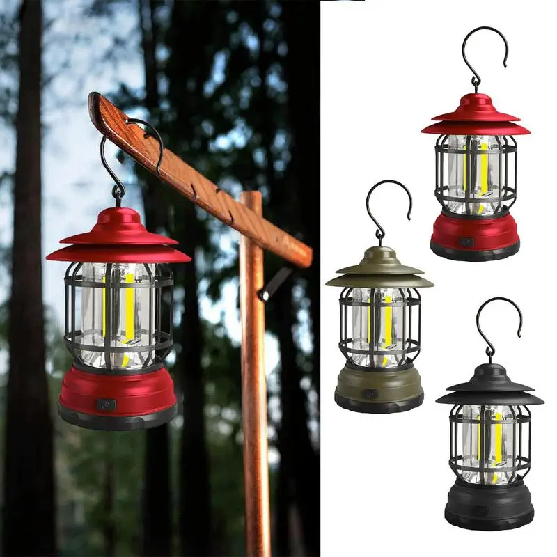 Outdoor Camp Lamp Portable LED Camping Lantern 300LM 2 Light Modes IP44 Waterproof Tent Light Perfect Lantern Flashlight
Outdoor Camp Lamp Portable LED Camping Lantern 300LM 2 Light Modes IP44 Waterproof Tent Light Perfect Lantern Flashlight