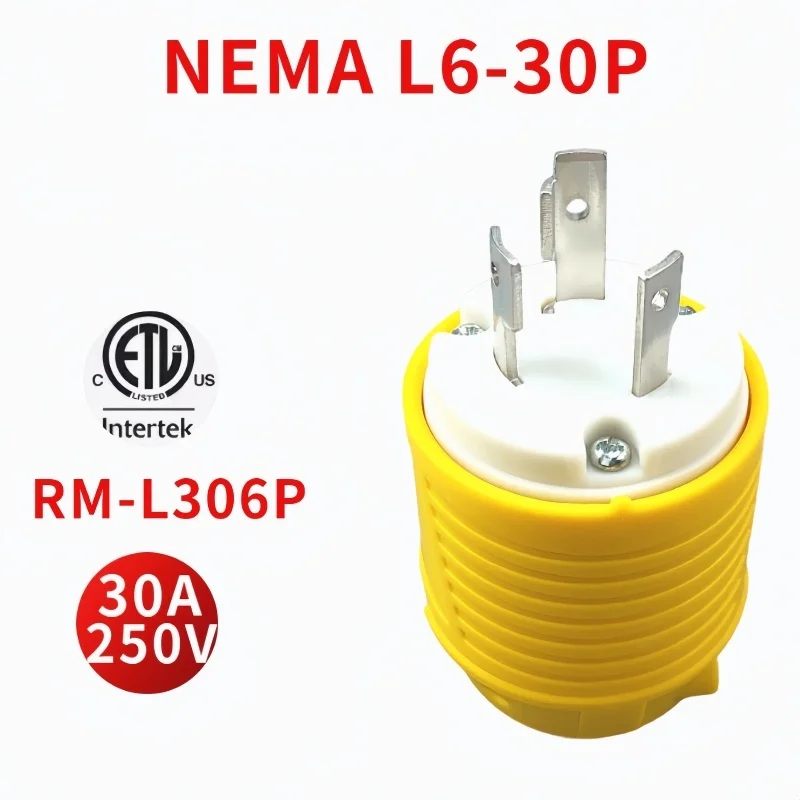30 A 250V NEMA L6-30P L6-30R мужской Штекерный разъем, Заземление 7500 Вт класс генератора ETL
30 A 250V NEMA L6-30P L6-30R мужской Штекерный разъем, Заземление 7500 Вт класс генератора ETL