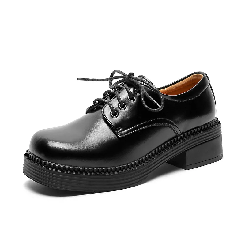 Retro Women Oxford Shoes Laces Woman Flats Vintage Swing Platform Loafers Brown Black Casual Sneakers Thick Heel Shoes For Women
Retro Women Oxford Shoes Laces Woman Flats Vintage Swing Platform Loafers Brown Black Casual Sneakers Thick Heel Shoes For Women