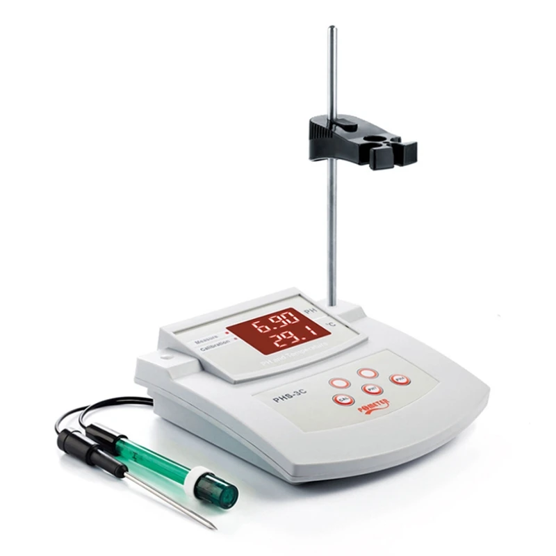 PHS-3C Multi-Parameter Desktop Automatic Calibration Acidity Meter PH/Temp 2In1 PH Tester Water Quality Analyzer EU Plug
PHS-3C Multi-Parameter Desktop Automatic Calibration Acidity Meter PH/Temp 2In1 PH Tester Water Quality Analyzer EU Plug