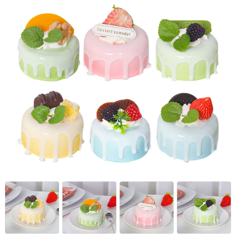 6 Pcs Simulation Cake Model Fake Birthday Realistic Food Home Goods Decor Artificial Cakes Supplies Strawberry Dessert Models
6 Pcs Simulation Cake Model Fake Birthday Realistic Food Home Goods Decor Artificial Cakes Supplies Strawberry Dessert Models