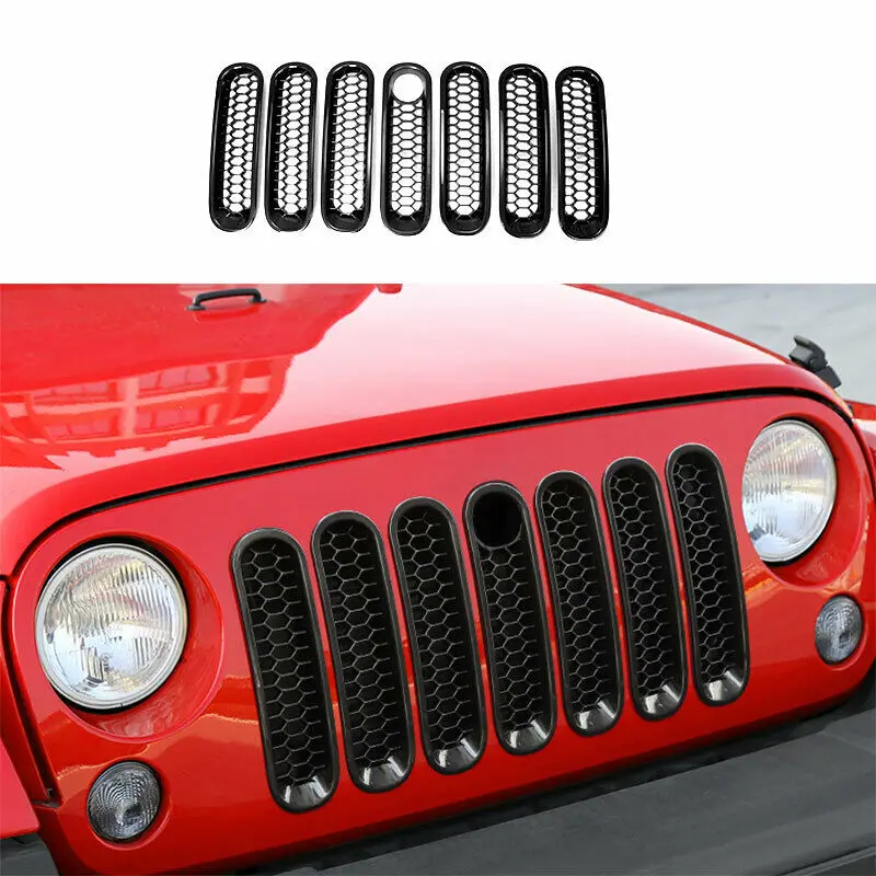 For 2007-2017 Jeep Wrangler JK ABS Black Front Honeycomb Grille Grill Cover Trim
For 2007-2017 Jeep Wrangler JK ABS Black Front Honeycomb Grille Grill Cover Trim