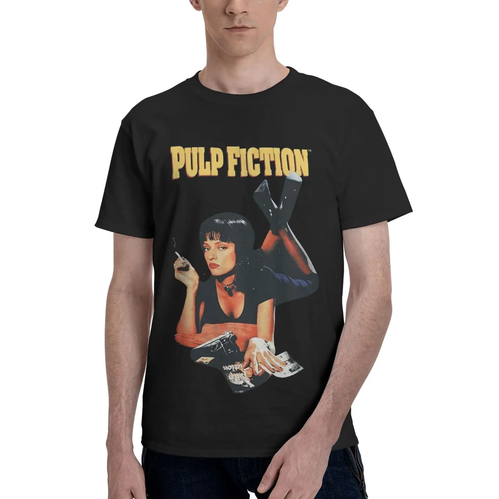 

Pulp Fiction Poster Oversized T-Shirt Vintage Short Sleeve T-Shirts Clothing T Shirt Women Men's Shirt Oversize T-Shirt Grunge