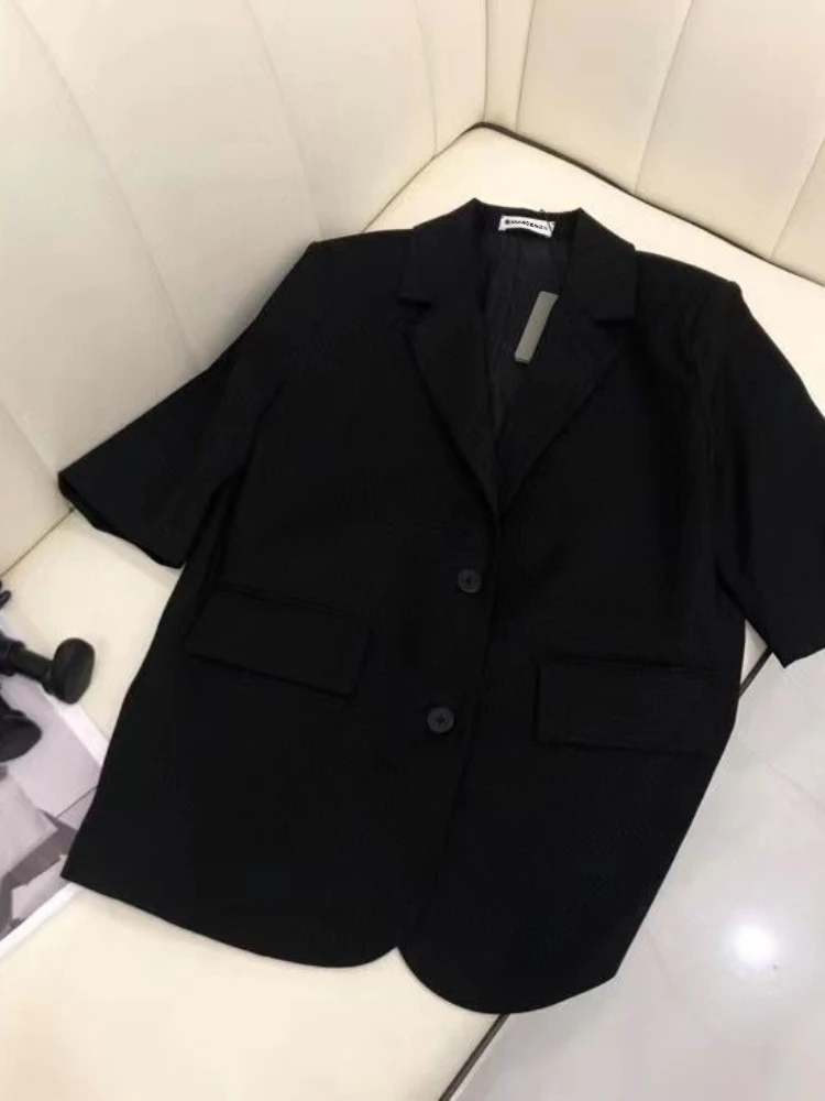 Bearomad Fashion Office Ladies Summer Black Long Blazer Solid Lapel Single Breasted Straight Jacket Coat Occasion Office
Bearomad Fashion Office Ladies Summer Black Long Blazer Solid Lapel Single Breasted Straight Jacket Coat Occasion Office