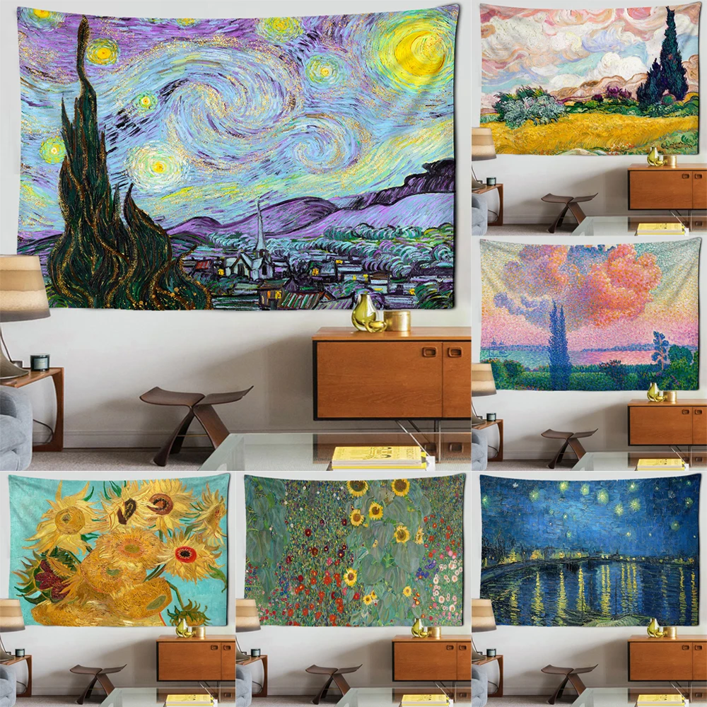 Star Moon Night Van Gogh Painting Printed Living Room Decoration Wall Hanging Tapestry Yoga Mat Rug Home Decor Art
Star Moon Night Van Gogh Painting Printed Living Room Decoration Wall Hanging Tapestry Yoga Mat Rug Home Decor Art