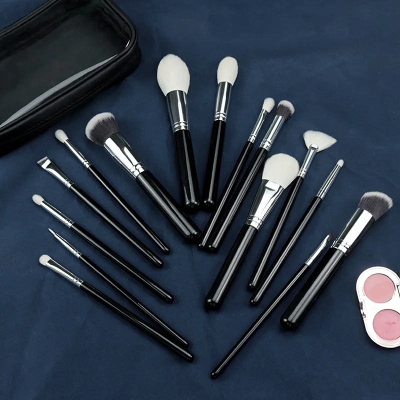 Black Makeup brushes set Professional Natural goat hair brushes Foundation Powder Contour Eyeshadow make up brushes
Black Makeup brushes set Professional Natural goat hair brushes Foundation Powder Contour Eyeshadow make up brushes