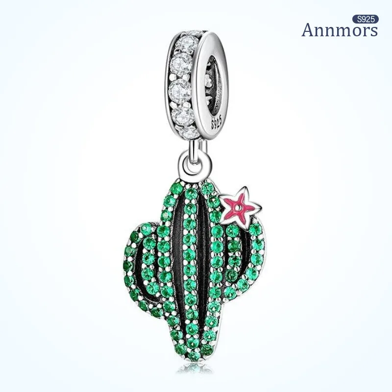 Green Cactus Pendant Full Zircon Desert Plant Jewelry Pendant SSilver Plated Fits Original Bracelet Jewelry Women
Green Cactus Pendant Full Zircon Desert Plant Jewelry Pendant SSilver Plated Fits Original Bracelet Jewelry Women