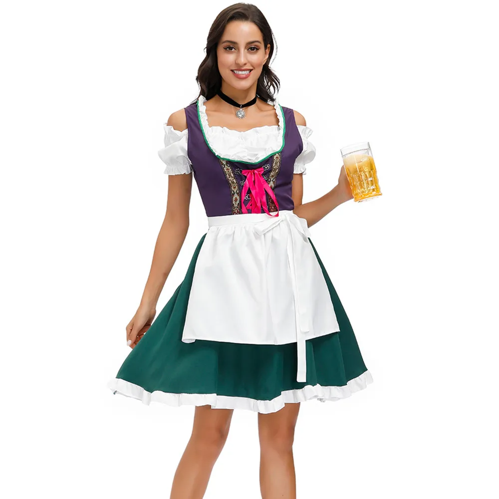 German Traditional Oktoberfest Costume Women's Parade Tavern Bartender Waitress Outfit Cosplay Carnival Party Halloween Dress
German Traditional Oktoberfest Costume Women's Parade Tavern Bartender Waitress Outfit Cosplay Carnival Party Halloween Dress