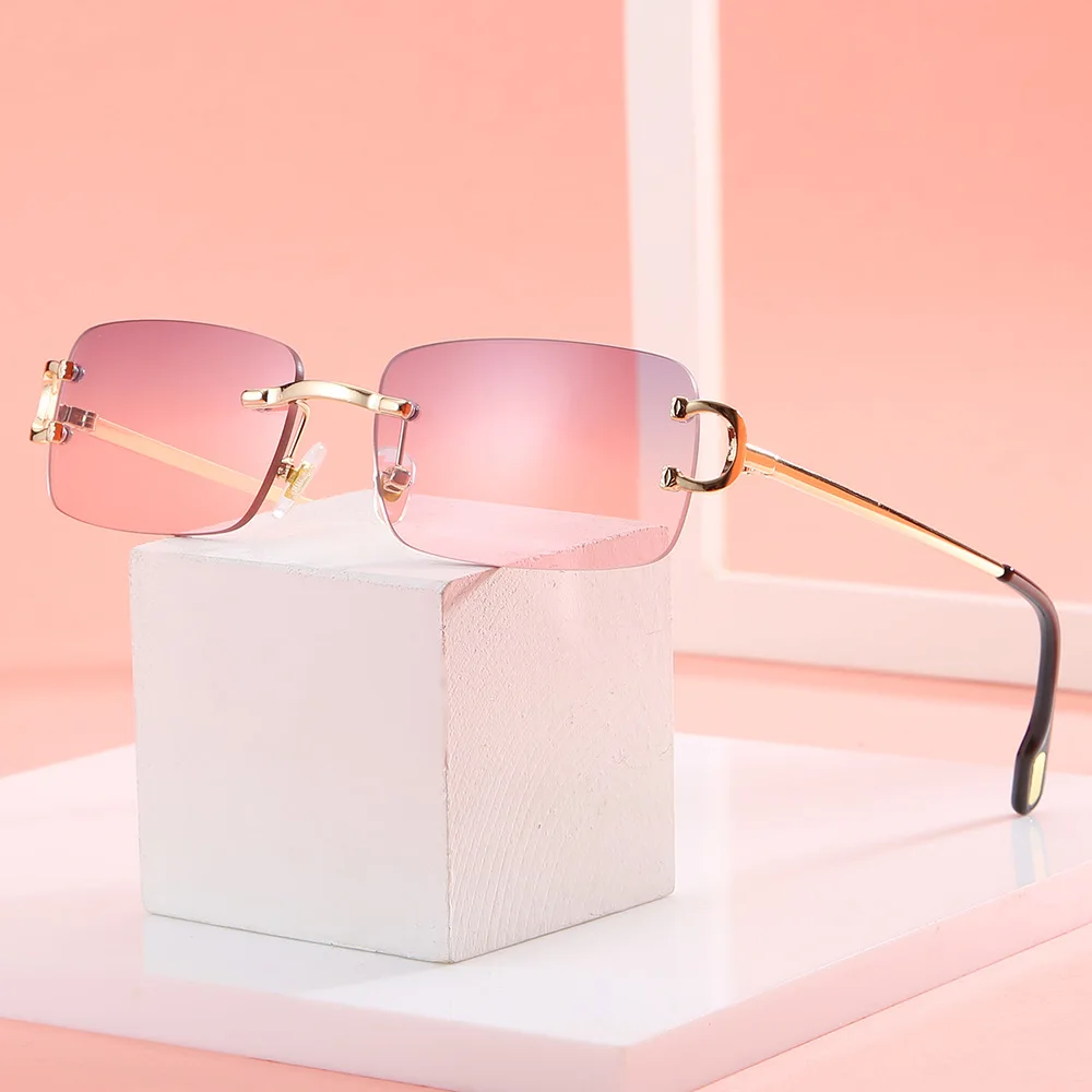 KAMMPT Fashion Retro Sunglasses Women Men Luxury Brand Designer Rimless Sun Glasses Vintage Frameless Eyeglasses For Women
KAMMPT Fashion Retro Sunglasses Women Men Luxury Brand Designer Rimless Sun Glasses Vintage Frameless Eyeglasses For Women