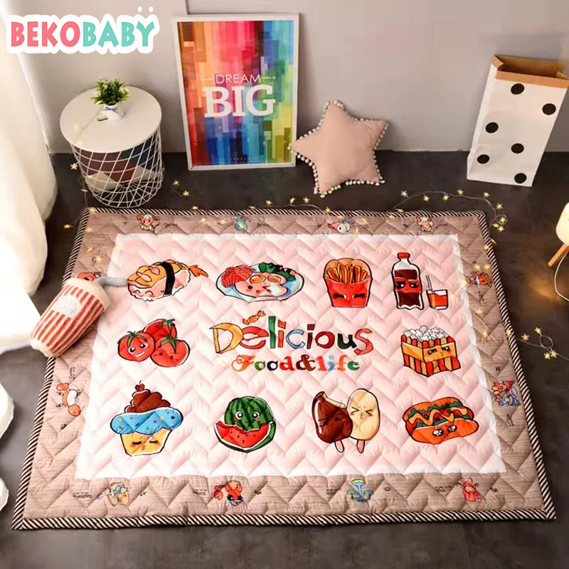 Bekobaby Baby Play Mat 145X195CM Children Game Carpet 2.5CM Soft Cartoon Blanket Foldable Crawling Pad For Nursery Baby Activity
Bekobaby Baby Play Mat 145X195CM Children Game Carpet 2.5CM Soft Cartoon Blanket Foldable Crawling Pad For Nursery Baby Activity