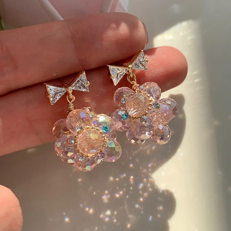 DREJEW Sweet Pink Ball Earrings For Women Shiny Crystal Rhinestone Ear Stud Cute Bowknot Stud Earrings Girls Jewelry Gifts
DREJEW Sweet Pink Ball Earrings For Women Shiny Crystal Rhinestone Ear Stud Cute Bowknot Stud Earrings Girls Jewelry Gifts