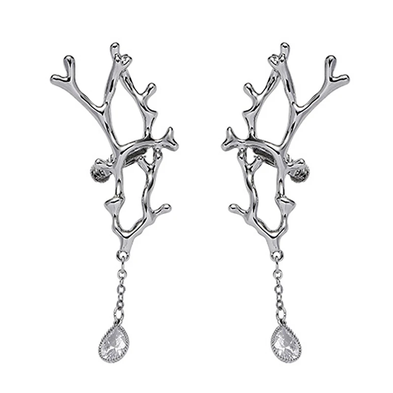 Eetit Exquisite Antler Long Drop Glass Ear Clip Earrings Cuff No Piercing Metal Creative Zinc Alloy Jewelry Accessories Gift
Eetit Exquisite Antler Long Drop Glass Ear Clip Earrings Cuff No Piercing Metal Creative Zinc Alloy Jewelry Accessories Gift
