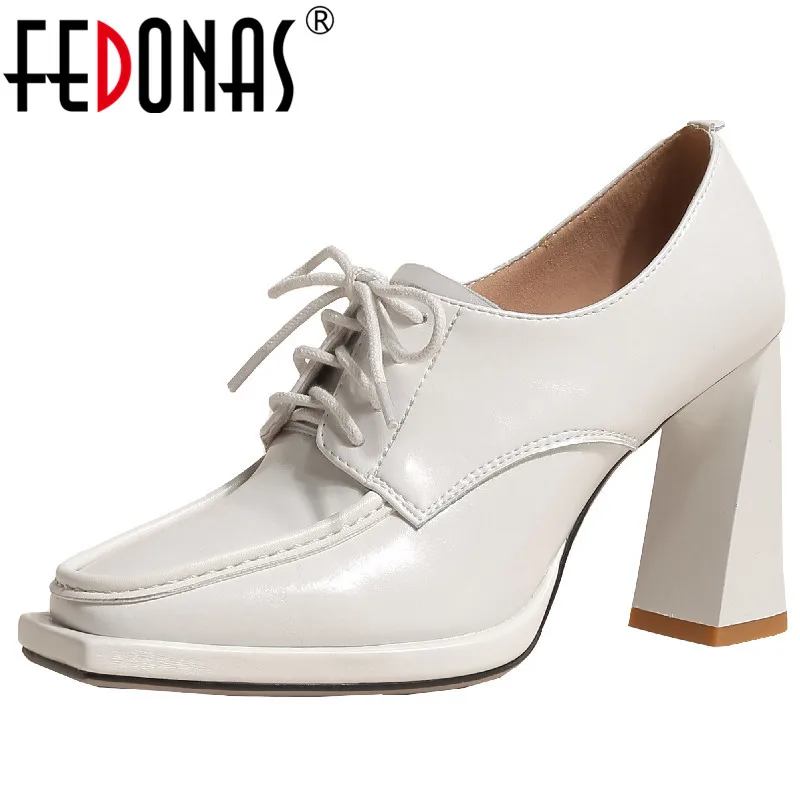 FEDONAS Mature Elegant Women Pumps Spring Autumn Party Office Ladies Genuine Leather High Heeled Lace-Up Platforms Shoes Woman
FEDONAS Mature Elegant Women Pumps Spring Autumn Party Office Ladies Genuine Leather High Heeled Lace-Up Platforms Shoes Woman