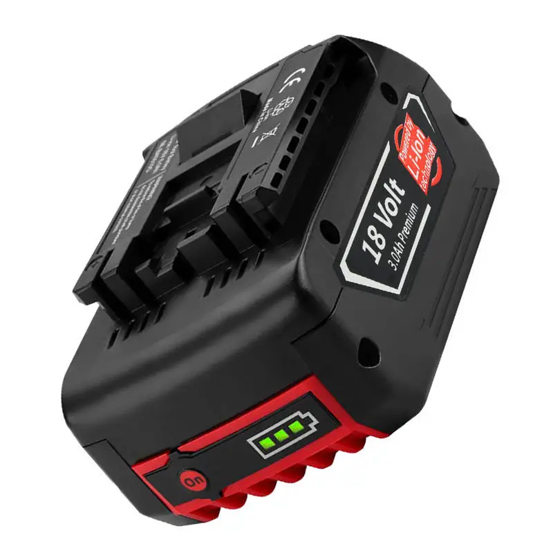18V Battery 3Ah Suitable FOR Bosch 18V Rechargeable Lithium-ION Battery BAT609, BAT609G, BAT618, BAT618G, BAT614 + 1Charger
18V Battery 3Ah Suitable FOR Bosch 18V Rechargeable Lithium-ION Battery BAT609, BAT609G, BAT618, BAT618G, BAT614 + 1Charger
