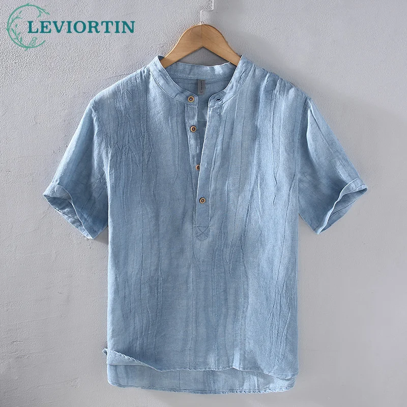 Linen Vintage Shirt For Men Literature Pullover Casual Japan Style V-Neck Half Sleeve Fashion Urban Thin Breathable Tees Male
Linen Vintage Shirt For Men Literature Pullover Casual Japan Style V-Neck Half Sleeve Fashion Urban Thin Breathable Tees Male