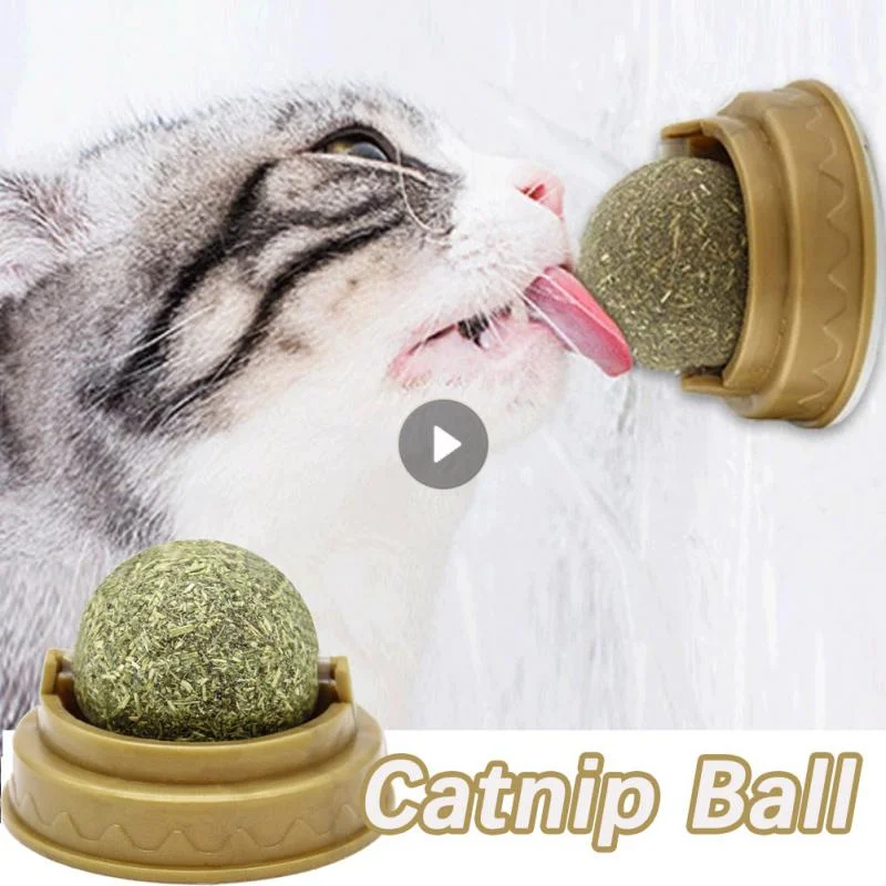 Catnip Cat Wall Stick-on Ball Natural Mint Promote Digestion Cat Grass Pet Toy Improve Appetite Spinning Toy Ball
Catnip Cat Wall Stick-on Ball Natural Mint Promote Digestion Cat Grass Pet Toy Improve Appetite Spinning Toy Ball