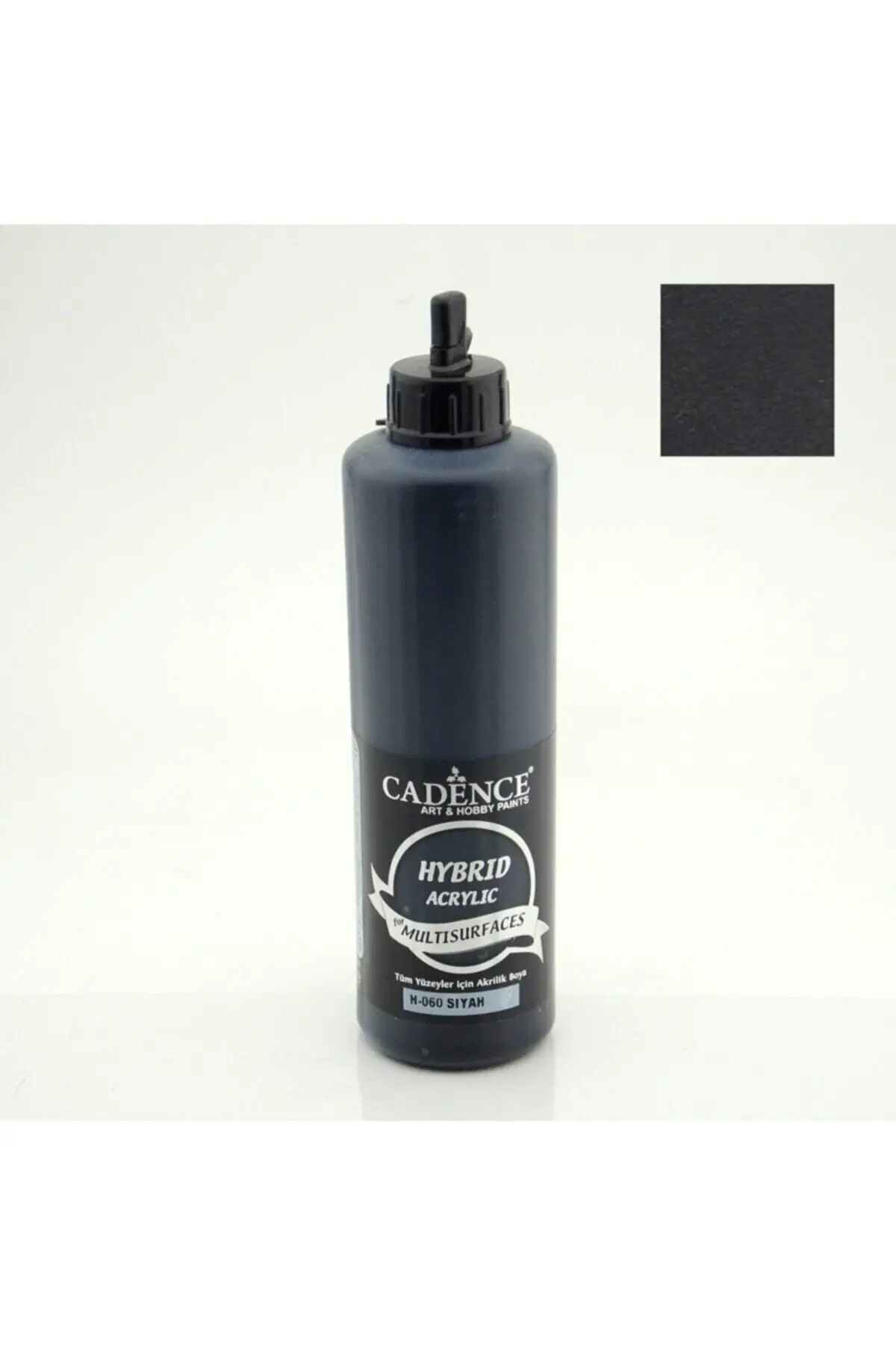 Hybrid Multisurface Acrylic Paint 500 ml. H-060 Black water-based paint for wood glass ceramic porcelain fabric metal plastic surfaces
Hybrid Multisurface Acrylic Paint 500 ml. H-060 Black water-based paint for wood glass ceramic porcelain fabric metal plastic surfaces