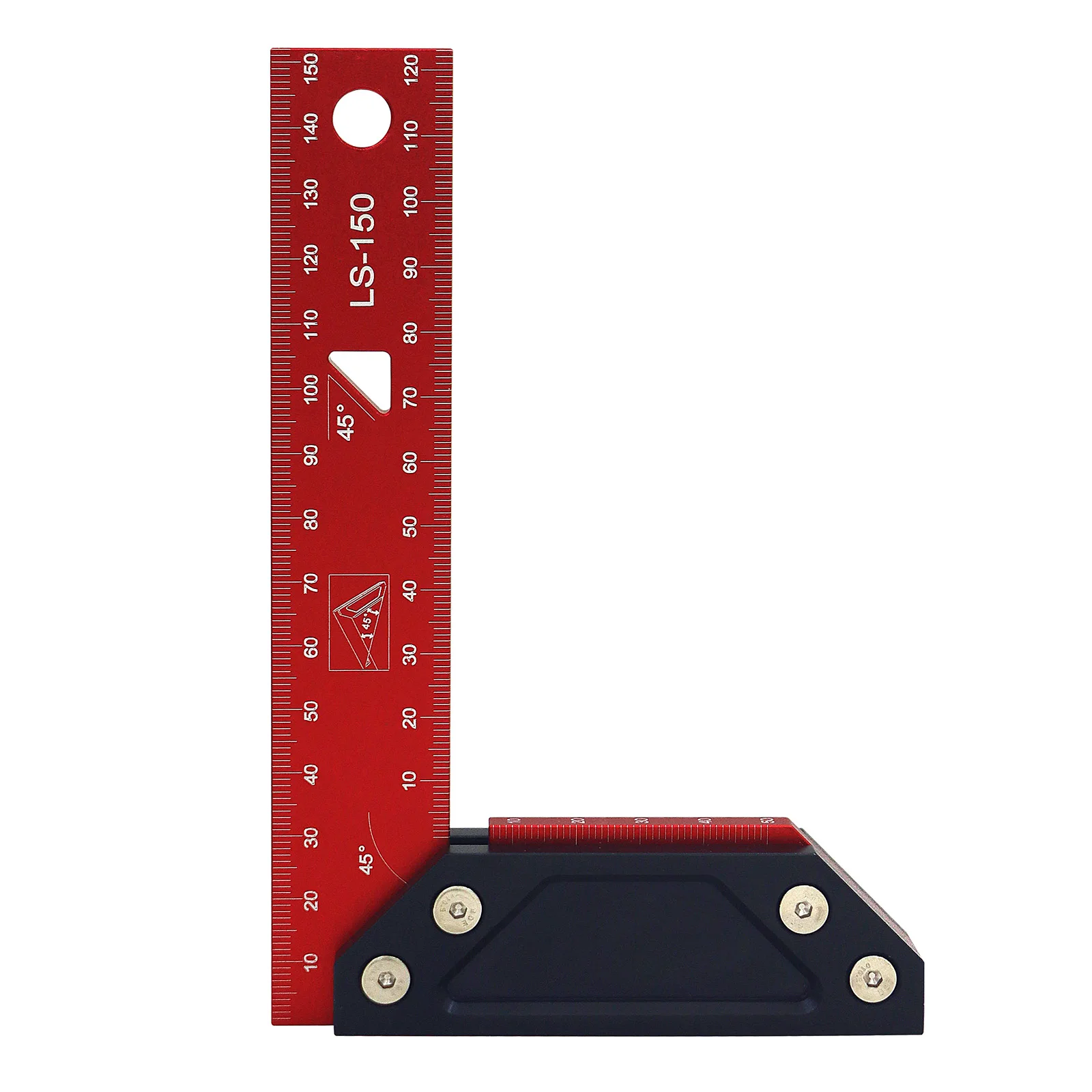 

Woodworking Tool 90 Degree Angle Ruler Aluminium Alloy L Square Measurement Ruler for Carpenters Architects Engineers