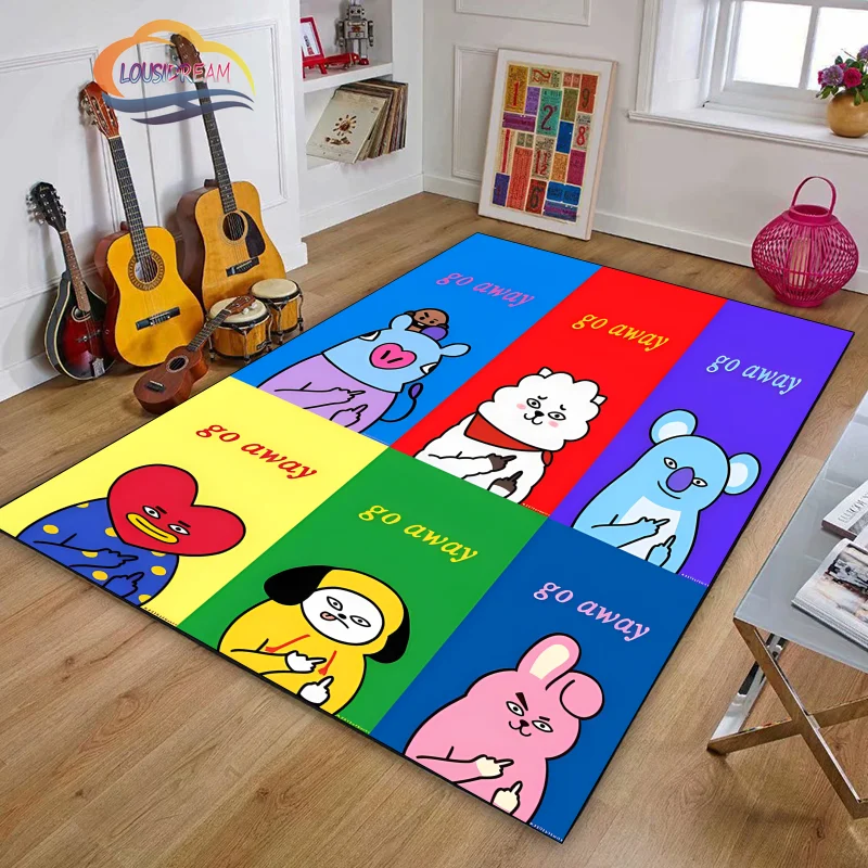 3D Printing Korean Idol Cartoon Carpet Bt21 Cute Rug Girl Gift and Fans Gifts Soft Mat Non Slip Mat for Bedroom and Living Room
3D Printing Korean Idol Cartoon Carpet Bt21 Cute Rug Girl Gift and Fans Gifts Soft Mat Non Slip Mat for Bedroom and Living Room