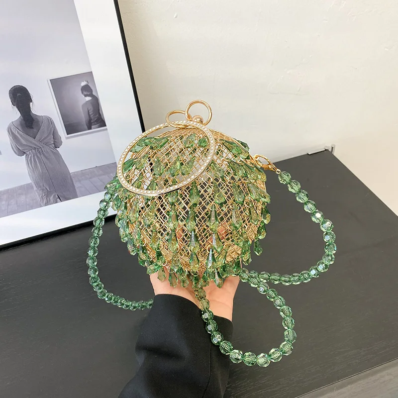 Luxury Crystal Evening Clutch Bag For Women 2023 Retro Beading Bag Round Ball Design Wedding Party Handbag Purse Crossbody Bag
Luxury Crystal Evening Clutch Bag For Women 2023 Retro Beading Bag Round Ball Design Wedding Party Handbag Purse Crossbody Bag