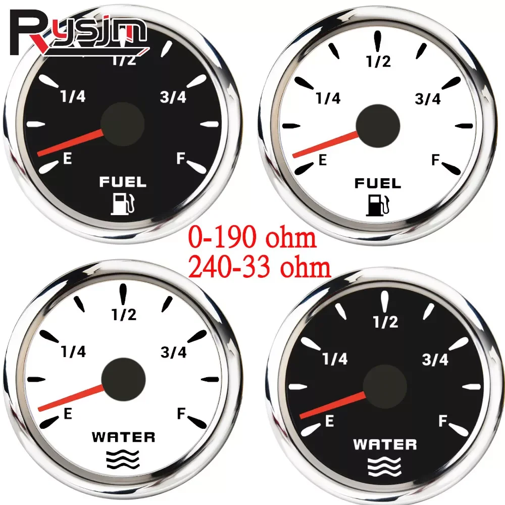 Waterproof Car Boat Fuel Level Gauge Water Level Gauge fit for 0~190ohm 240-33ohm Fuel Level Sensor With 7 Colors Backlight
Waterproof Car Boat Fuel Level Gauge Water Level Gauge fit for 0~190ohm 240-33ohm Fuel Level Sensor With 7 Colors Backlight