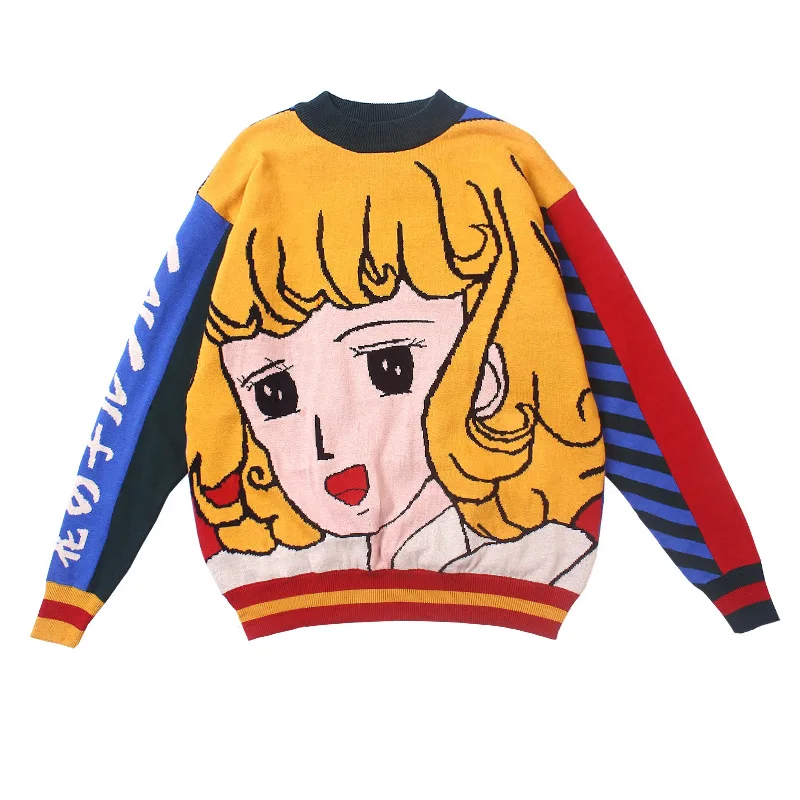Cutistation Japanese Anime Knitted Sweater Vintage Aesthetic Clothes 90s Long Sleeve Pullover Oversized Kidcore Sweaters Female
Cutistation Japanese Anime Knitted Sweater Vintage Aesthetic Clothes 90s Long Sleeve Pullover Oversized Kidcore Sweaters Female