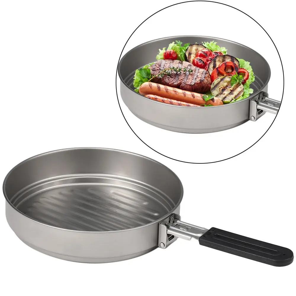 Picnic Cookware Camping Hiking Aluminum Alloy Non-Stick Frying Pan Camping Frypan Ultralight Grill Titanium Fry Pan
Picnic Cookware Camping Hiking Aluminum Alloy Non-Stick Frying Pan Camping Frypan Ultralight Grill Titanium Fry Pan