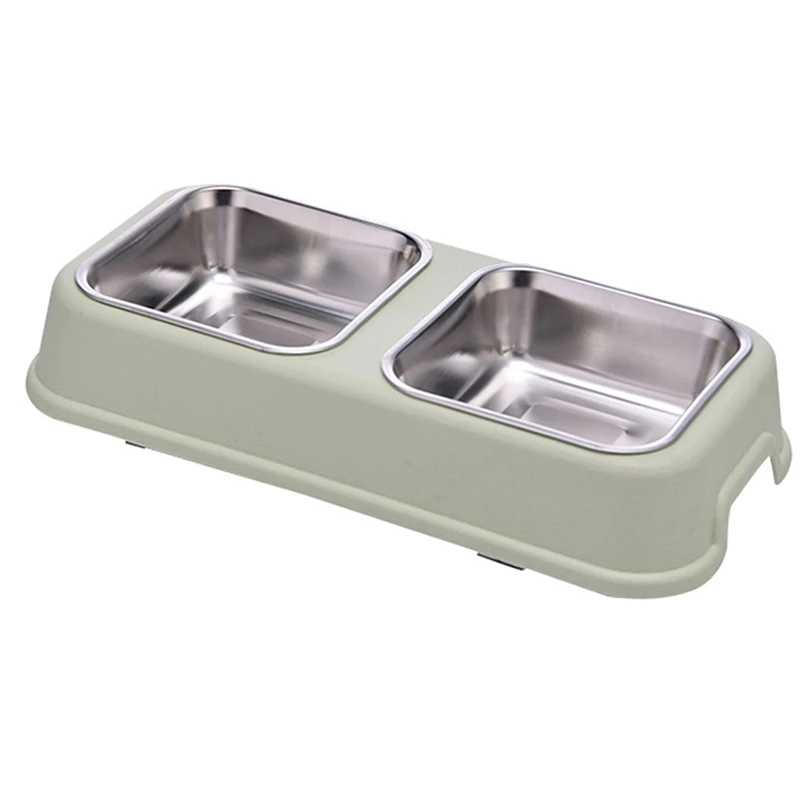 Dog Double Bowl Puppy Food Water Feeder Cute Stainless Steel Pets Drinking Dish Feeder Pets Supplies Feeding Dishes Dogs Bowl 
Dog Double Bowl Puppy Food Water Feeder Cute Stainless Steel Pets Drinking Dish Feeder Pets Supplies Feeding Dishes Dogs Bowl