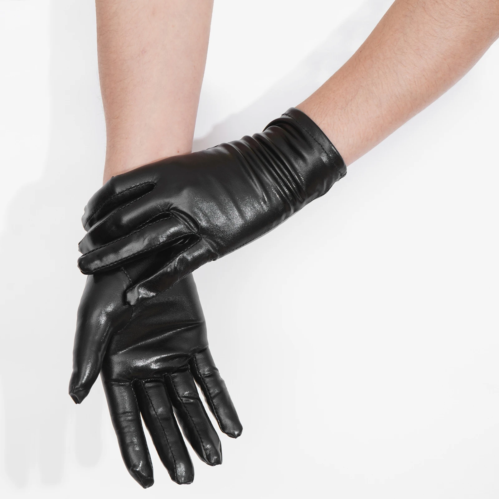 Womens Long Fingerless Leather Driving Gloves Winter Warm Half Finger Arm Sleeve Nightclub Dance Gloves Shiny Metallic Mittens
Womens Long Fingerless Leather Driving Gloves Winter Warm Half Finger Arm Sleeve Nightclub Dance Gloves Shiny Metallic Mittens