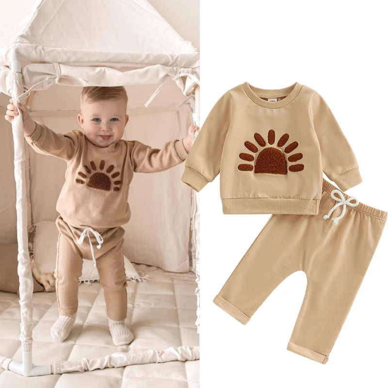 Infant Toddler Baby Boys 2pcs Outfit Set Plush Sun Long Sleeve Pullover Sweatshirt Tops Pants Set Winter Autumn Clothes
Infant Toddler Baby Boys 2pcs Outfit Set Plush Sun Long Sleeve Pullover Sweatshirt Tops Pants Set Winter Autumn Clothes