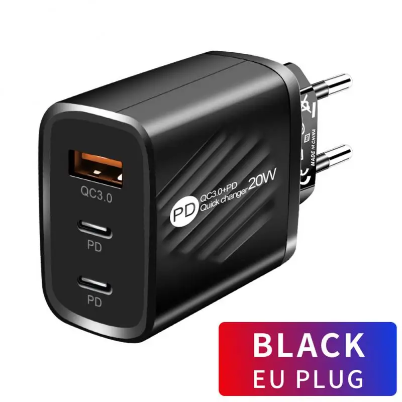 Qc 3.0 Fast Charging Pd20w Charger Usb C Charger Quick Charge Qc 3.0 Wall Charger 20w 3 Port Fast Charging Head Eu/us/uk Plug
Qc 3.0 Fast Charging Pd20w Charger Usb C Charger Quick Charge Qc 3.0 Wall Charger 20w 3 Port Fast Charging Head Eu/us/uk Plug