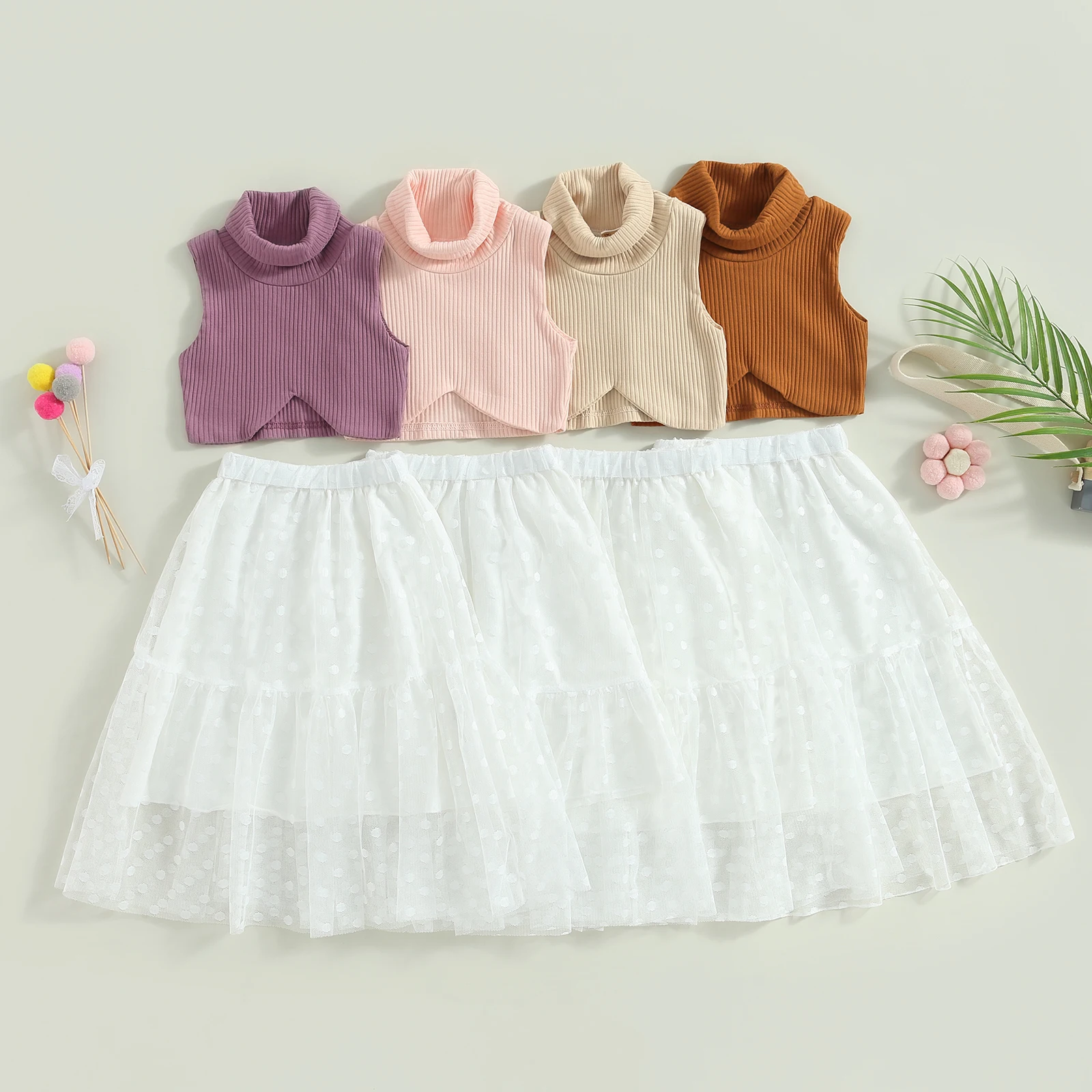 Listenwind 6M-5Y Children Kid Girls Clothes Sets Toddler Summer Outfit Knit Sleeveless Tank Tops + Mesh Skirts
Listenwind 6M-5Y Children Kid Girls Clothes Sets Toddler Summer Outfit Knit Sleeveless Tank Tops + Mesh Skirts