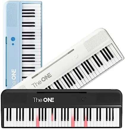 

Смарт-клавиатура 61 с подсветкой, средней мощности, электрическое пианино для начинающих с 256 тонами, 64 полифонией