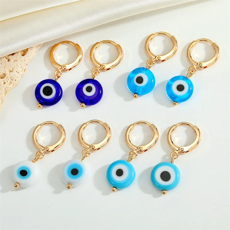Fashion Acrylic Round Earrings Demon Eye Earrings Blue Eye Drop Earrings for Women Girls Jewelry
Fashion Acrylic Round Earrings Demon Eye Earrings Blue Eye Drop Earrings for Women Girls Jewelry