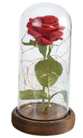 Christmas Valentine's Gifts Simulated Red Rose Fallen Petals Glass Dome with LED Home Decorationsimulation
Christmas Valentine's Gifts Simulated Red Rose Fallen Petals Glass Dome with LED Home Decorationsimulation