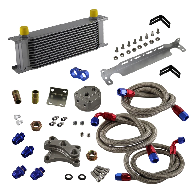 13 Row Oil Cooler & Bracket Mount Kit Fits for Nissan Silvia S13 1989-1993 S14 1994-1998 S15 1999-2002 SR20DE SR20DET
13 Row Oil Cooler & Bracket Mount Kit Fits for Nissan Silvia S13 1989-1993 S14 1994-1998 S15 1999-2002 SR20DE SR20DET