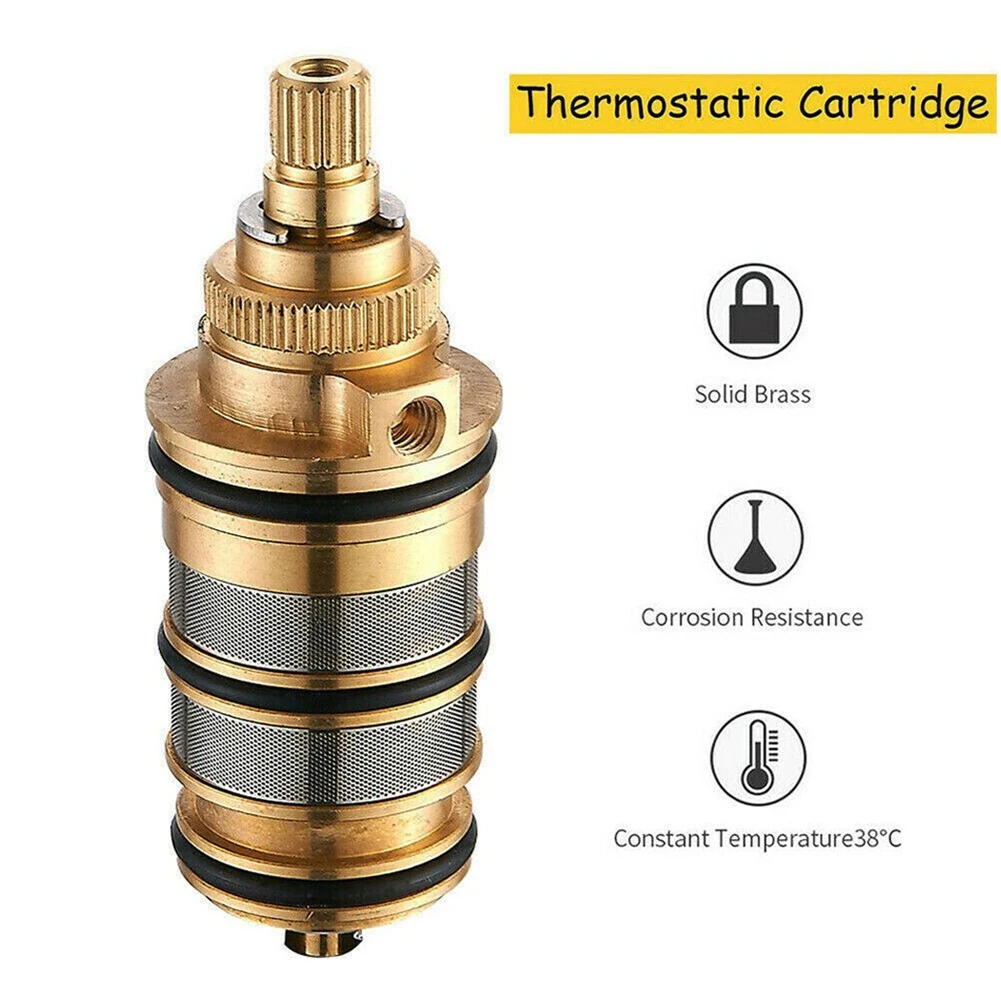 Replacement Thermostatic Shower Cartridge Shower Faucets Accessories Brass For Solar Electric Water Heater New Practical
Replacement Thermostatic Shower Cartridge Shower Faucets Accessories Brass For Solar Electric Water Heater New Practical