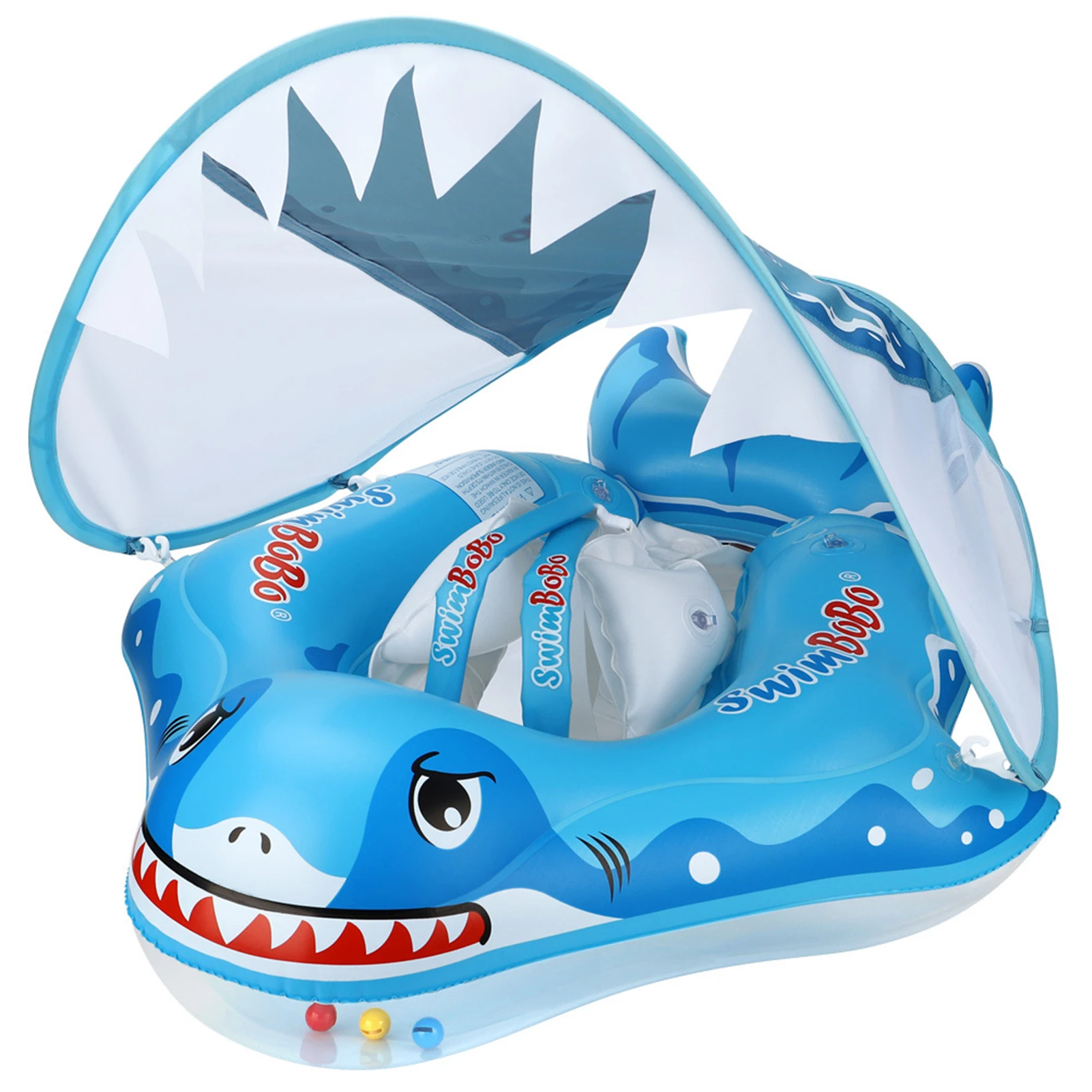 Sunshade Baby Swimming Ring Baby Swimming Ring Floats With PVC Material Double Airbags Iatable Babies Swim Trainer With UPF 5
Sunshade Baby Swimming Ring Baby Swimming Ring Floats With PVC Material Double Airbags Iatable Babies Swim Trainer With UPF 5