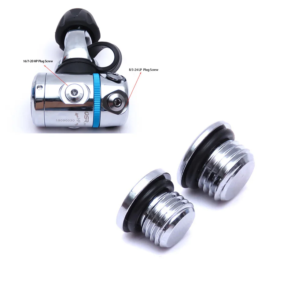 1pc 3/8" Scuba Diving LP & HP Port Plug Regulator 1st Stage Low/High Pressure Plugs With O-ring Water Sport Diving Accessories
1pc 3/8" Scuba Diving LP & HP Port Plug Regulator 1st Stage Low/High Pressure Plugs With O-ring Water Sport Diving Accessories