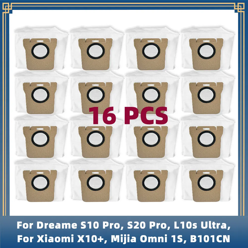 Compatible For Xiaomi X10 Plus, Mijia Omni 1S, B101CN / Dreame Bot S10 S20 Pro, X10 L10 L10s Ultra Replacement Parts Dust Bag
Compatible For Xiaomi X10 Plus, Mijia Omni 1S, B101CN / Dreame Bot S10 S20 Pro, X10 L10 L10s Ultra Replacement Parts Dust Bag