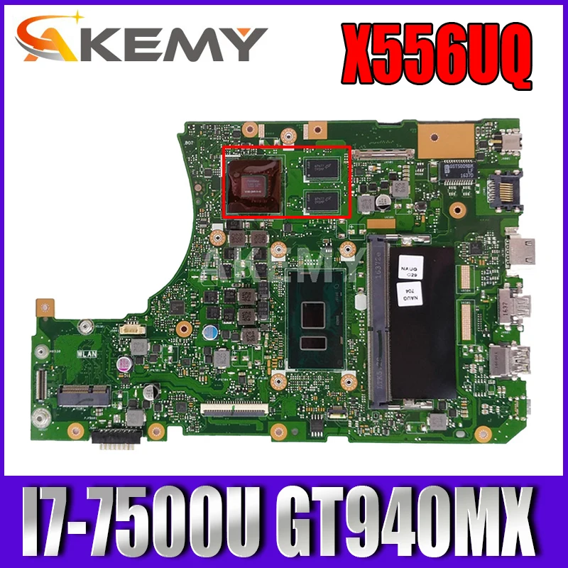 Материнская плата Akemy X556UQ для ноутбука ASUS X556UQK X556UB X556UQ X556UJ X556UF X556U, оригинальная материнская плата 8GB-RAM I7-7500U GT940MX
Материнская плата Akemy X556UQ для ноутбука ASUS X556UQK X556UB X556UQ X556UJ X556UF X556U, оригинальная материнская плата 8GB-RAM I7-7500U GT940MX