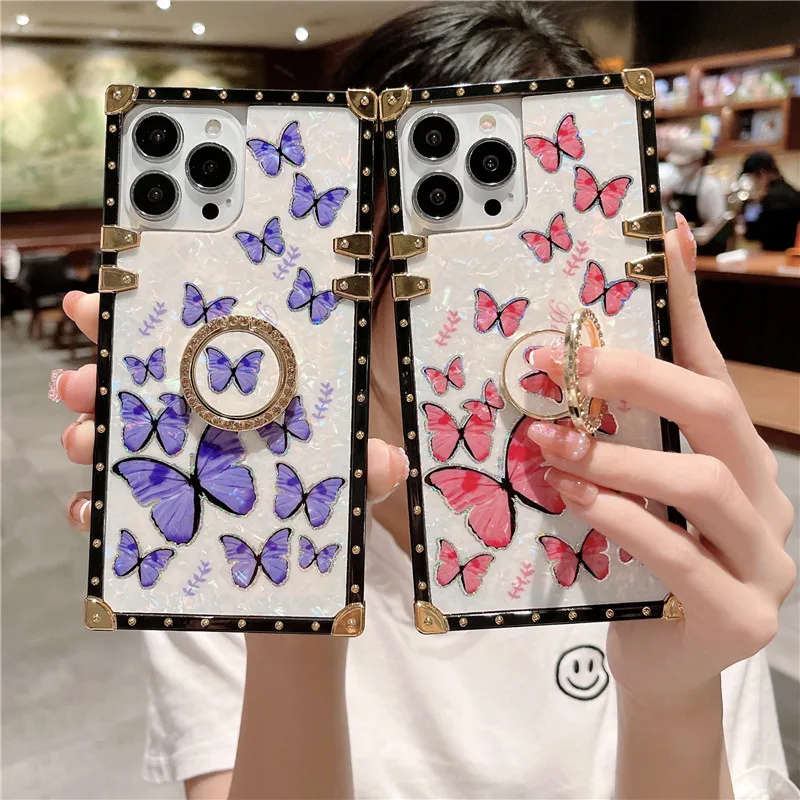Fashion Jewelled Square Phone Case For iphone 13 12 Mini 11 Pro XS Max XR X SE 6S 7 8 Plus Luxury Straight Cover With Car holder
Fashion Jewelled Square Phone Case For iphone 13 12 Mini 11 Pro XS Max XR X SE 6S 7 8 Plus Luxury Straight Cover With Car holder