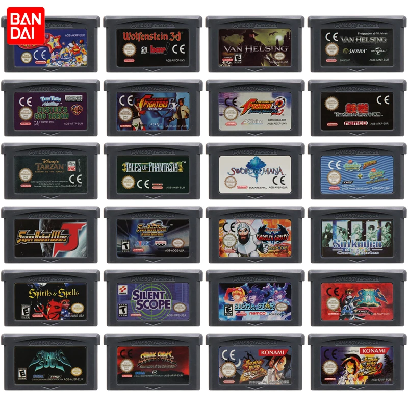 GBA Game Cartridge 32 Bit Video Game Console Card Shaman King Master Shining Soul Super Ghoul N Ghosts Super Robot for GBA/SP/DS
GBA Game Cartridge 32 Bit Video Game Console Card Shaman King Master Shining Soul Super Ghoul N Ghosts Super Robot for GBA/SP/DS