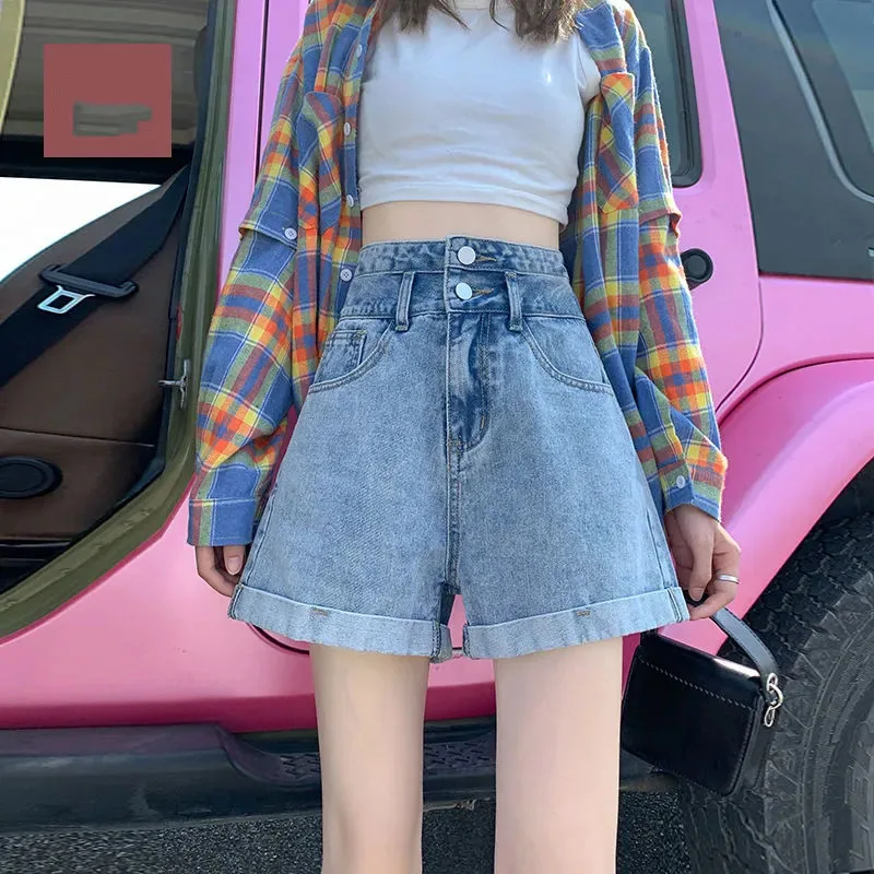 Women 2022 Summer New Fashion Denim Shorts Female High Waist Loose Wild Wide Leg Shorts Ladies A-line Jeans Shorts Tide J46
Women 2022 Summer New Fashion Denim Shorts Female High Waist Loose Wild Wide Leg Shorts Ladies A-line Jeans Shorts Tide J46