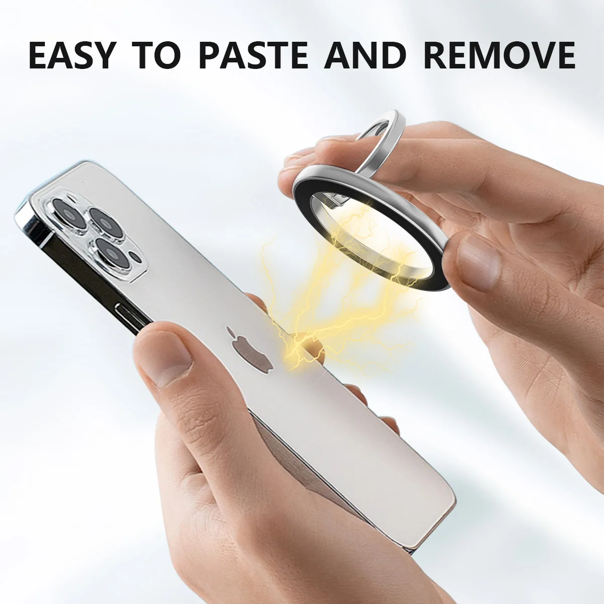 For iPhone 14 13 12 MagSafe Magnetic Cell Phone Ring Holder Compatible with All Smartphones Removable and Adjustable Brackets
For iPhone 14 13 12 MagSafe Magnetic Cell Phone Ring Holder Compatible with All Smartphones Removable and Adjustable Brackets