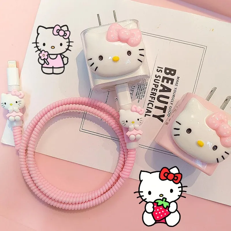 Anime Hellokitty for Iphone 18/20W Original Fast Charging Charger Cover Spiral Winder Protection Usb Data Cable Kawaii Girl Gift
Anime Hellokitty for Iphone 18/20W Original Fast Charging Charger Cover Spiral Winder Protection Usb Data Cable Kawaii Girl Gift