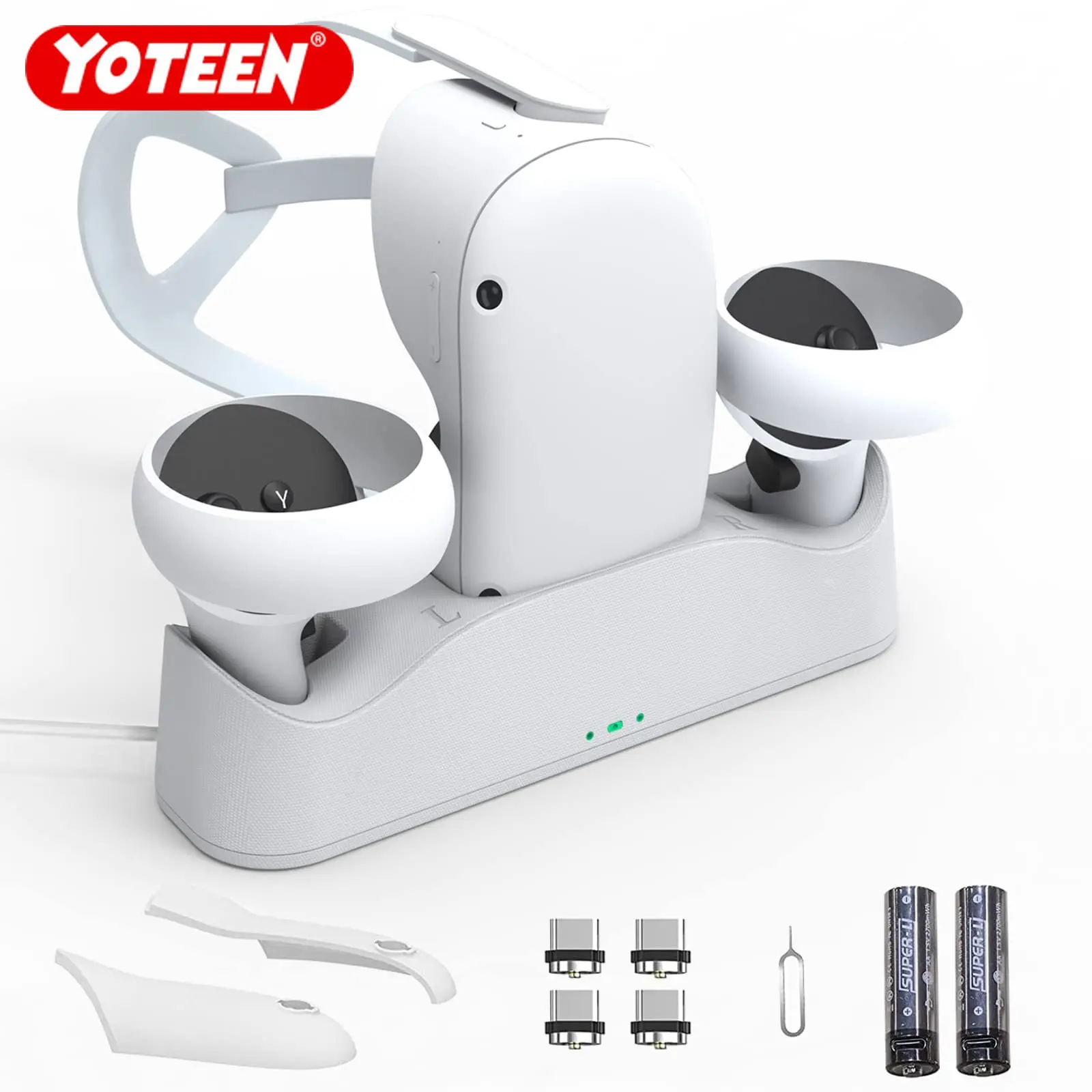 Yoteen Charging Dock for Oculus Quest 2 Charger Station Controller VR Headset Display Stand 2 Rechargeable Controller Batteries
Yoteen Charging Dock for Oculus Quest 2 Charger Station Controller VR Headset Display Stand 2 Rechargeable Controller Batteries