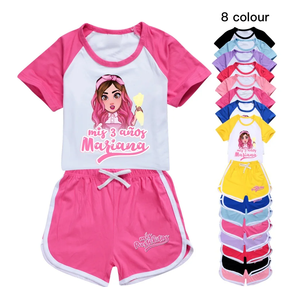 Girls Boys Summer Clothing Sets Mis Pastelitos Kids Sports T-shirt +Pants 2-piece Suits Baby Comfortable Outfits Pyjamas 2-16Y
Girls Boys Summer Clothing Sets Mis Pastelitos Kids Sports T-shirt +Pants 2-piece Suits Baby Comfortable Outfits Pyjamas 2-16Y