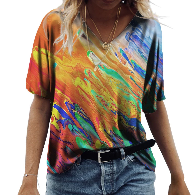 3D Painting Natural Scenery Print T Shirt Summer Short Sleeve Loose Casual Cotton T Shirts Fashion Ladies Pullover Women Clothes
3D Painting Natural Scenery Print T Shirt Summer Short Sleeve Loose Casual Cotton T Shirts Fashion Ladies Pullover Women Clothes